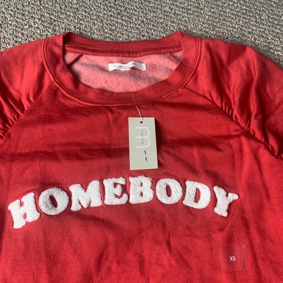 Maurices Womens Sweatshirt Size XS Red Homebody Crew Neck Pullover Long Sleeve - Picture 3 of 12